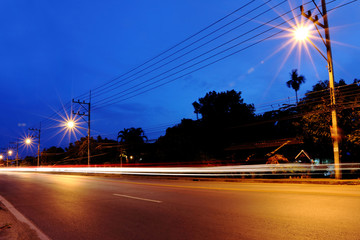 traffic light and road