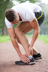 ankle injury jogging