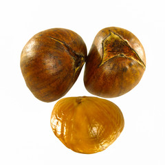 Fototapeta premium Hazelnuts in closeup