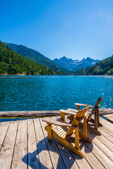 Beautiful Ross Lake, North Cascades national park, WA