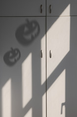 Shadow of Halloween pumpkin