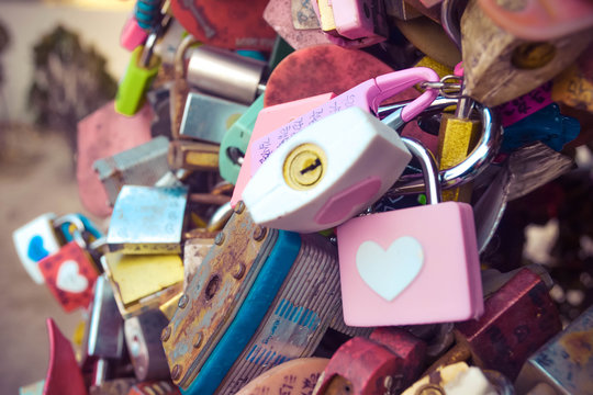 Master key of love at N Seoul tower (Seoul, South Korea)