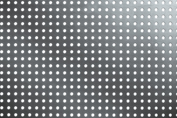 Galvanized perforated steel. Pegboard.

