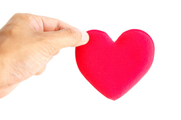 Love sign on white background isolated