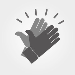 Obraz premium Hands clapping vector icons