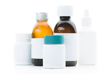 Blank medicine bottles