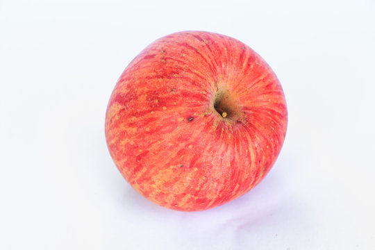  red apple on a white background