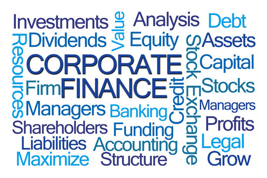 Corporate Finance Word Cloud