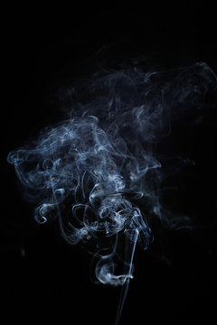 abstract smoke moves on a black background.design elements. abstract texture.