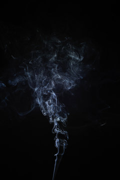 abstract smoke moves on a black background.design elements. abstract texture.