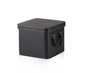 Black leather box