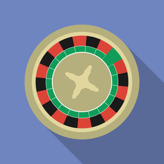 Roulette icon. Flat vector related icon