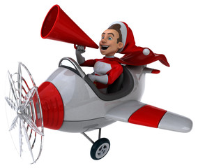 Naklejka premium Fun Santa Claus