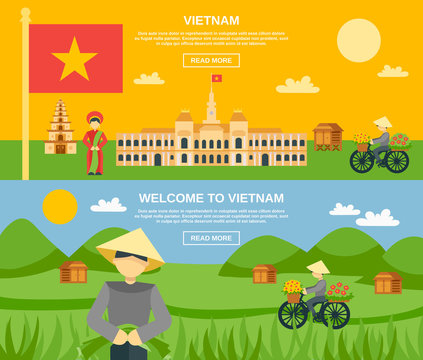 Vietnam Banner Set