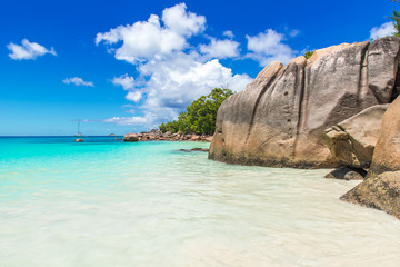 Anse Lazio - Paradise beach in Seychelles, island Praslin