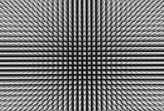 3D Abstract Black And White Background