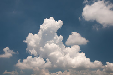 Blue sky and cloud.