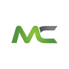 MC company linked letter logo green