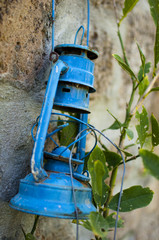 A vintage lamp abandoned