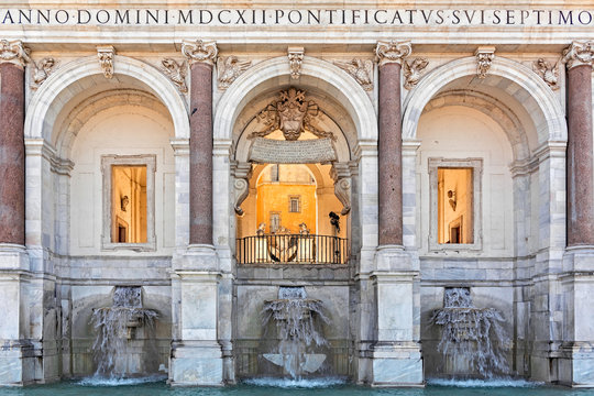 Fountain of acqua Paola in Rome 