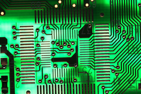 Microelectronics computer chip background