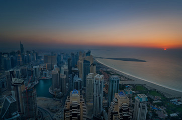 Urban Sunset, Dubai Marina, Dubai, United Arab Emirates