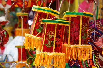 colorful lantern, marketplace, mid-autumn festival