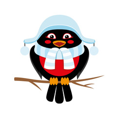 Vector illustration. Bullfinch.