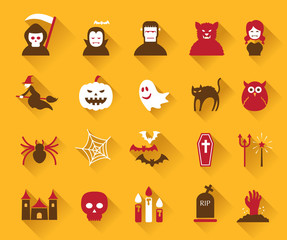 Icons set : Halloween Objects
