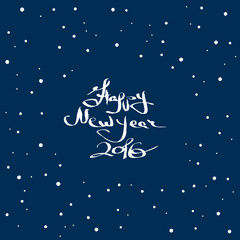 Happy New Year 2016 handmade lettering