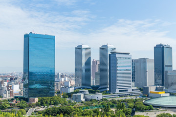 Fototapeta na wymiar Building and cityscape in Osaka