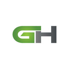 GH company linked letter logo green