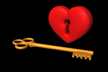 heart and key
