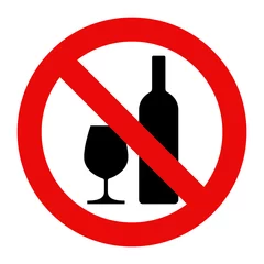 Foto op Plexiglas No alcohol sign © nikolae