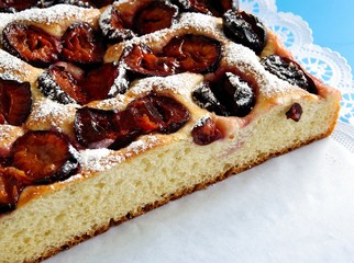 fruit cake with plums