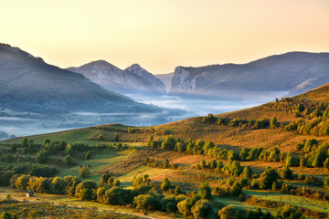Transylvanian wonderful landscape - obrazy, fototapety, plakaty
