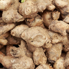 heap of ginger root
