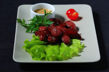 beer snacks served in the restaurant