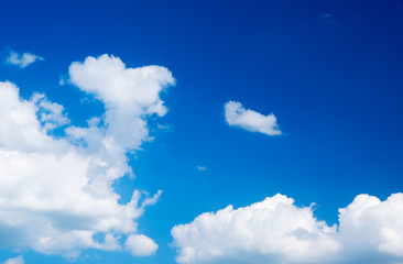 Obraz premium White cloud in the blue sky