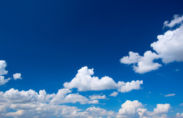 White cloud in the blue sky