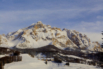 Fototapeta na wymiar Alpenpanorama im Winter