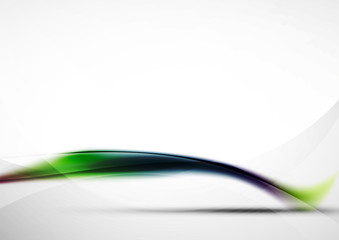 Wave abstract background, green blue and purple colors