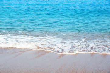 Wave of the sea on the beach