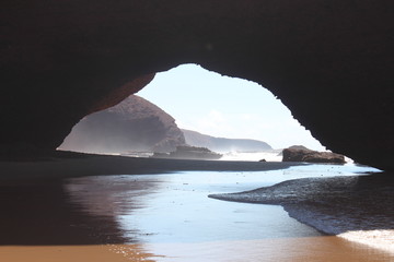 Arc on the Lezgira beach in Morocco.
