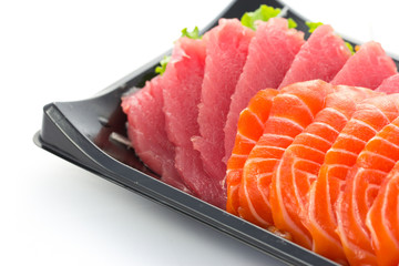 Japanese food sashimi set - obrazy, fototapety, plakaty