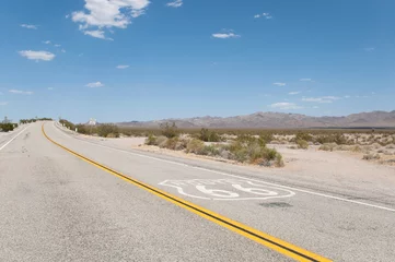 Crédence de cuisine en verre imprimé Route 66 Route 66 la route mère, Californie, Arizona, États-Unis