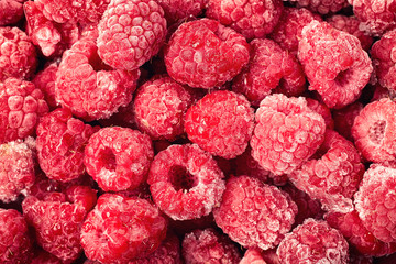 Frozen raspberries
