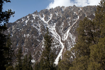 Mountain landscape. Kyrgyzstan. Ala-Archa.