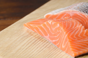 Raw salmon