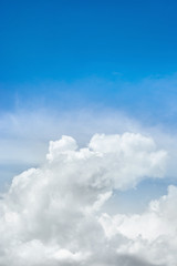 Beautiful blue sky and beautiful cloud as background texture